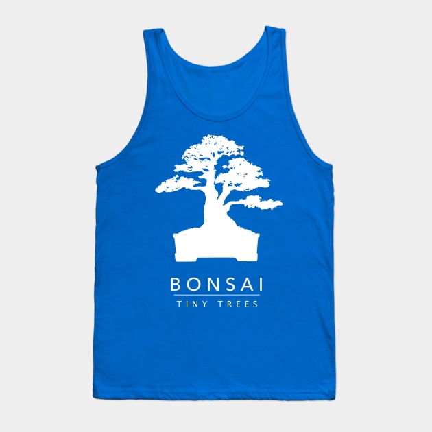 Bonsai - Tiny trees (White) Tank Top by solublepeter